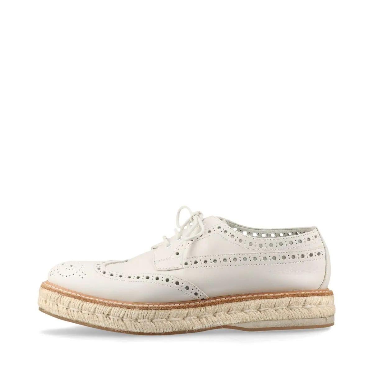 Zapatos Church's Alpargatas Keely Piel Perforada Blanco en venta