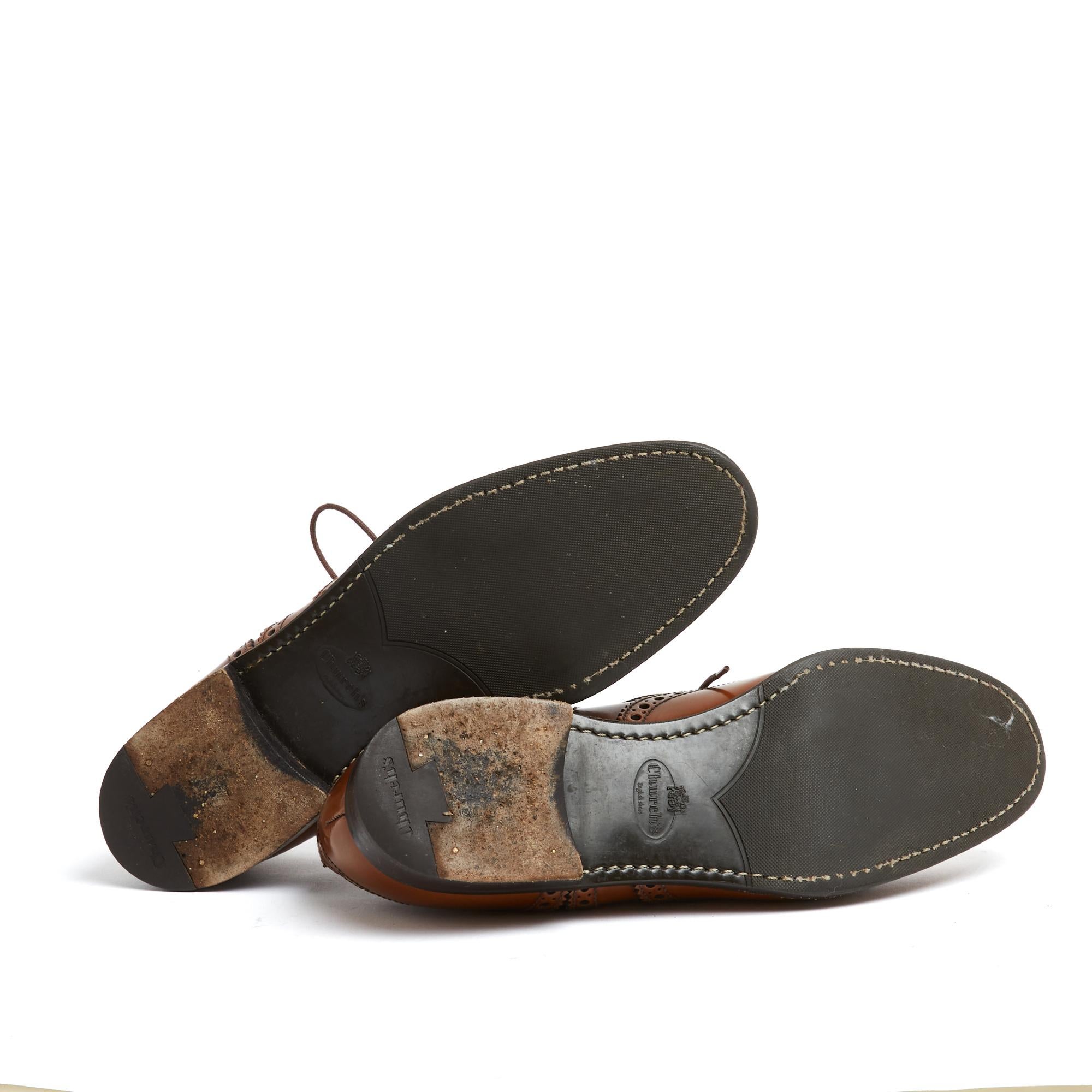 De las mujeres Churchs Richelieu Burwood EU38.5 Zapatos Oxford Derby de piel tabaco UK5.5 US8 en venta