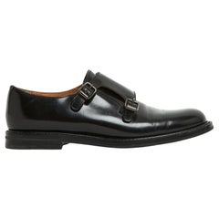 Churchs Richelieu Lora EU38 Schwarzes Leder Monk Strap Loafers UK5 US7,5