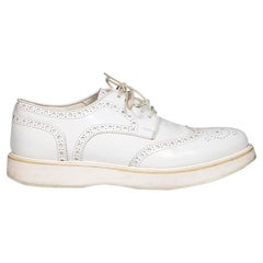 Church's Weißes Leder Perforierte Lace-Up Brogues Größe IT 38.5