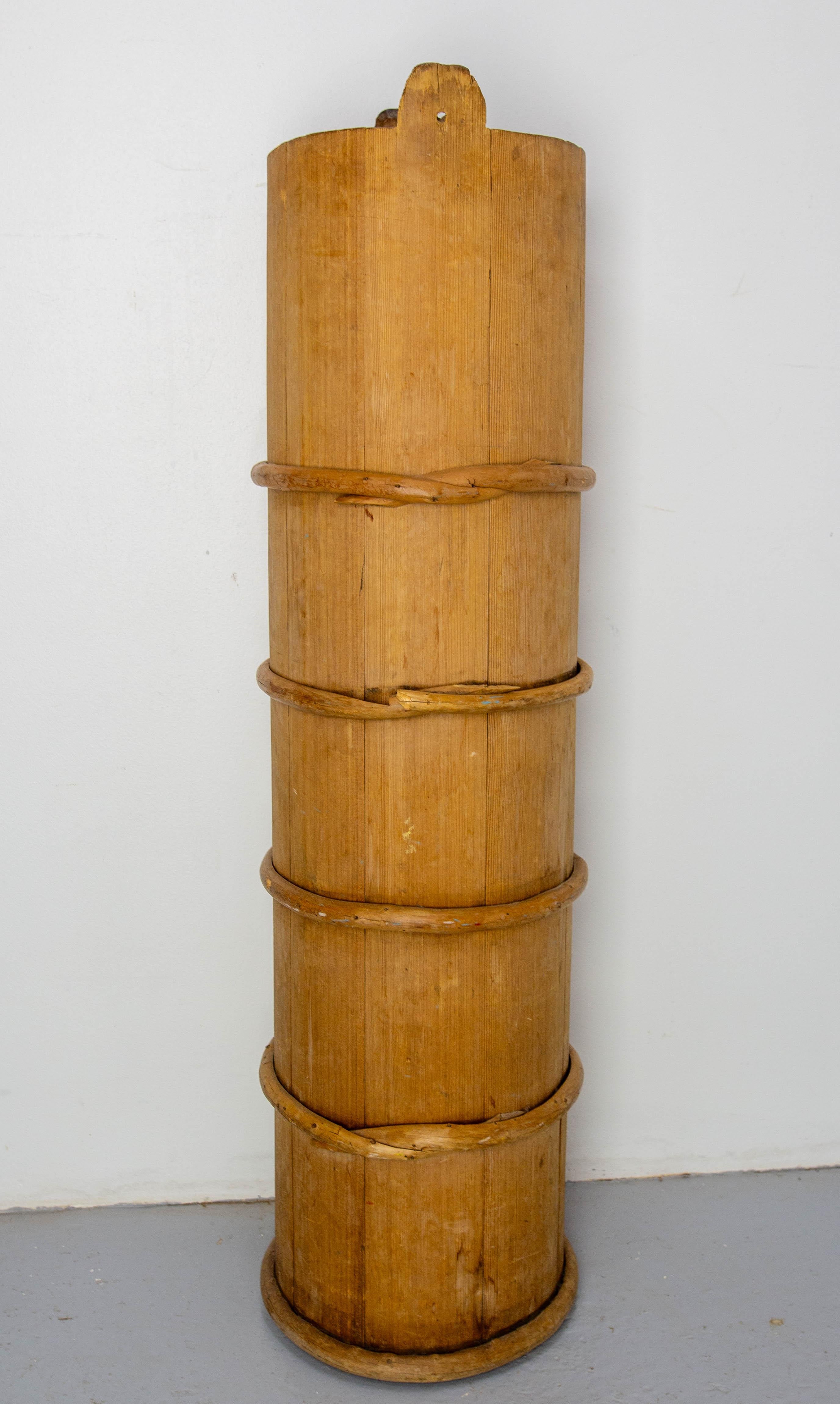 Swedish Churn, spruce, Sweden, late 18th century, 1797 For Sale