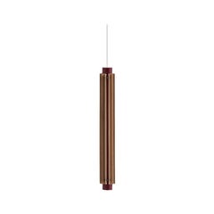 Churros Model 4 Pendant Light in Painted Wood, Metal & Vegetable Leather by KIMU