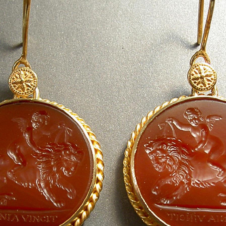 carnelian earrings gold