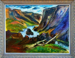 "Paso de Cumbres, Colorado" Chuzo Tamotzu, 1956 Color intenso, paisaje modernista