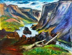"Passo di Cumbres, Colorado" Chuzo Tamotzu, 1956 Colore intenso, paesaggio modernista