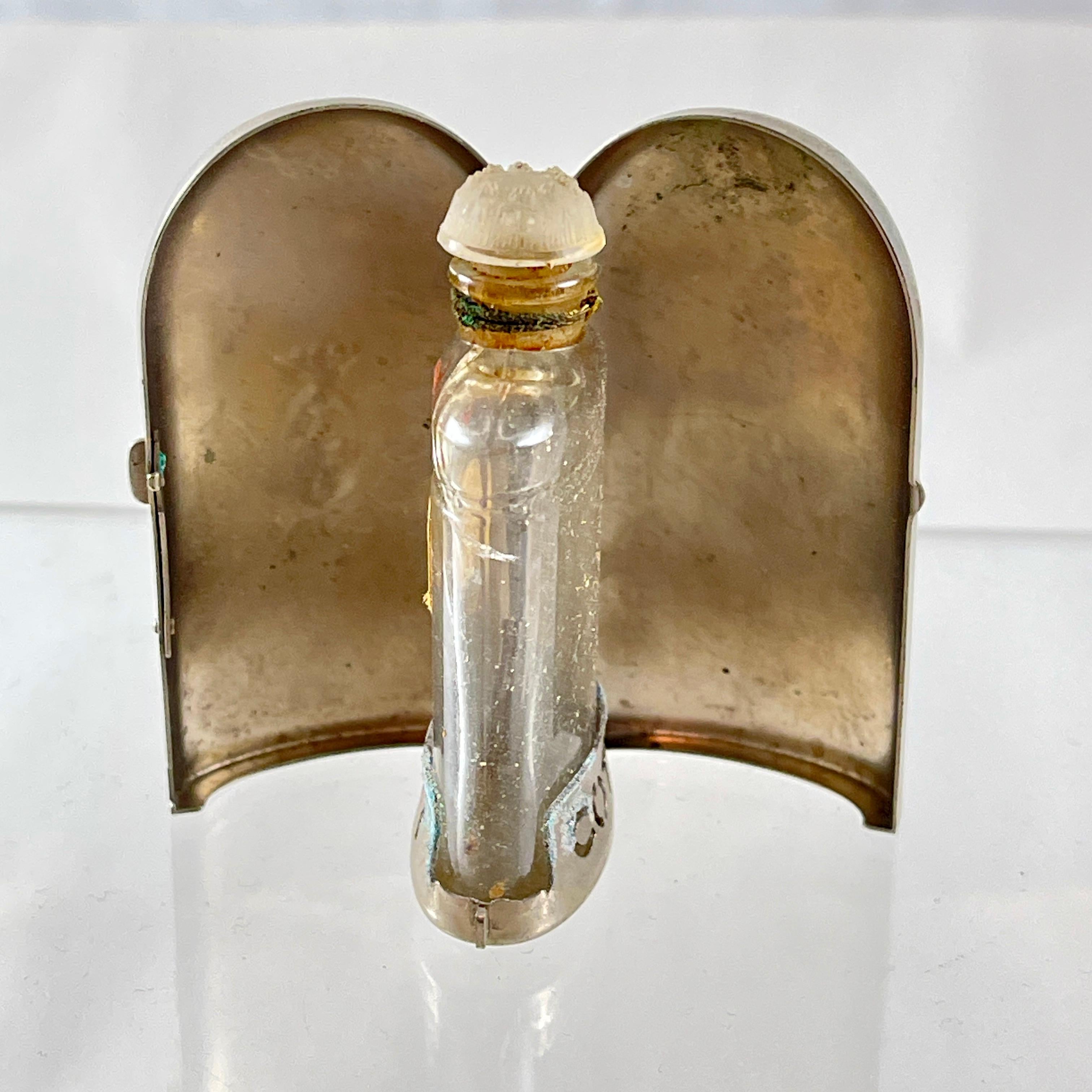 Art Déco Portafoglio con bottiglia di profumo Chypre de Coty Paris degli anni '20