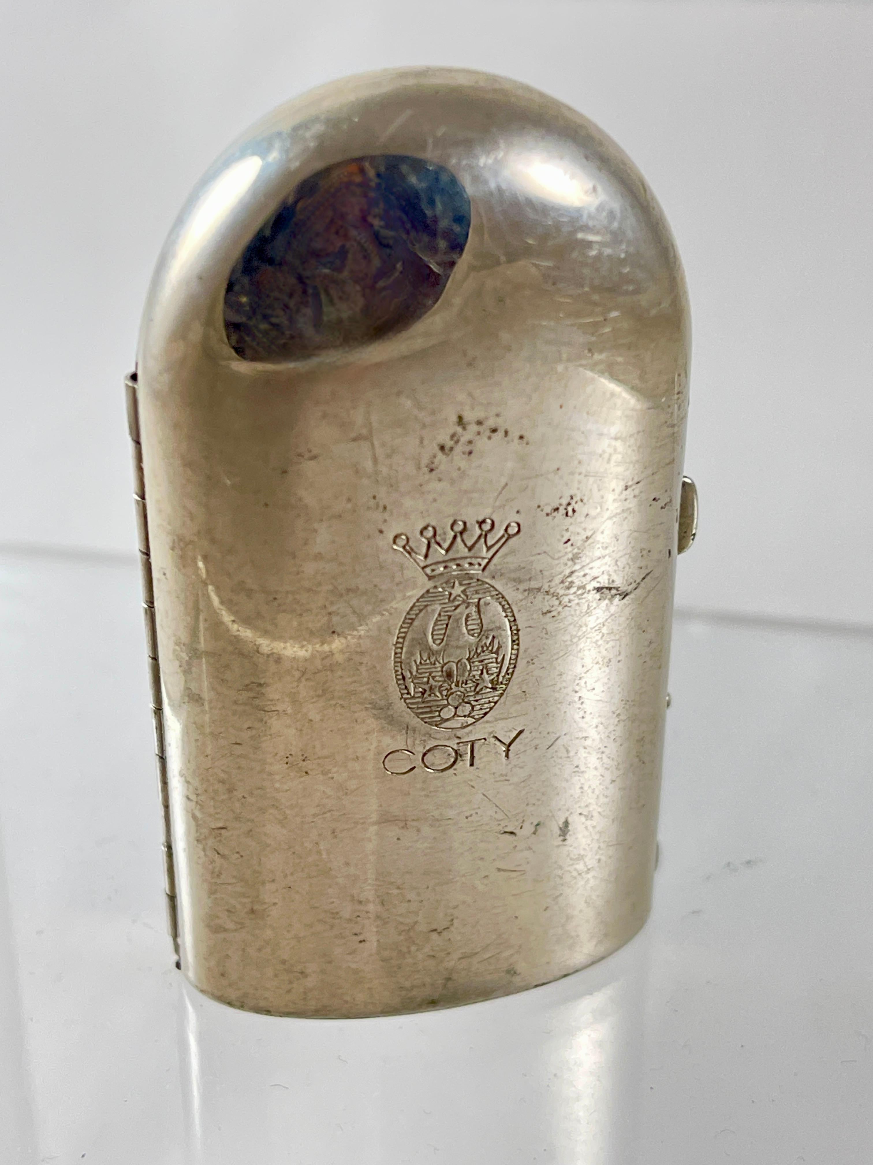 Fatto a macchina Portafoglio con bottiglia di profumo Chypre de Coty Paris degli anni '20