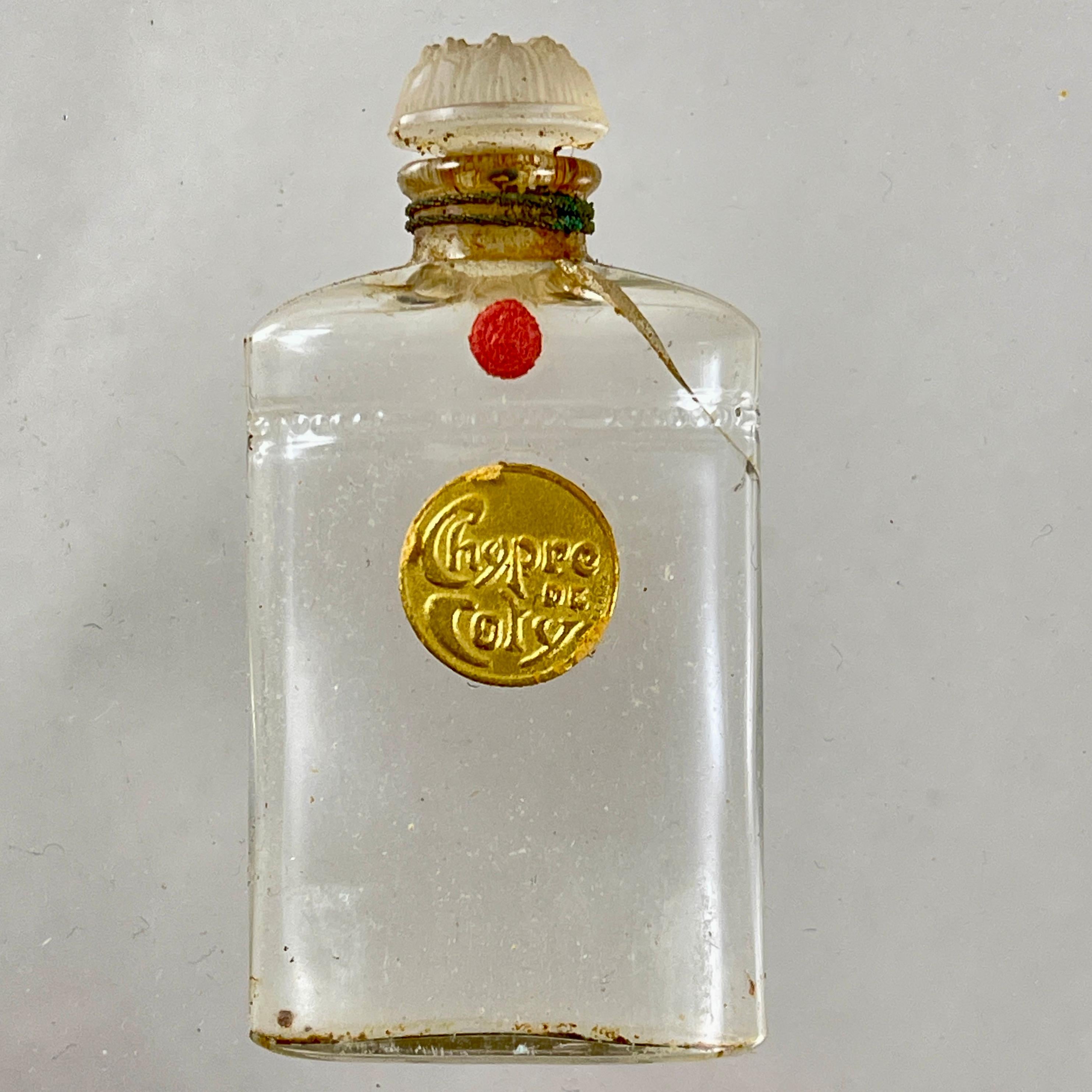 Portafoglio con bottiglia di profumo Chypre de Coty Paris degli anni '20 1