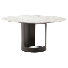 Ci Dining Table in Gold Calacatta Marble