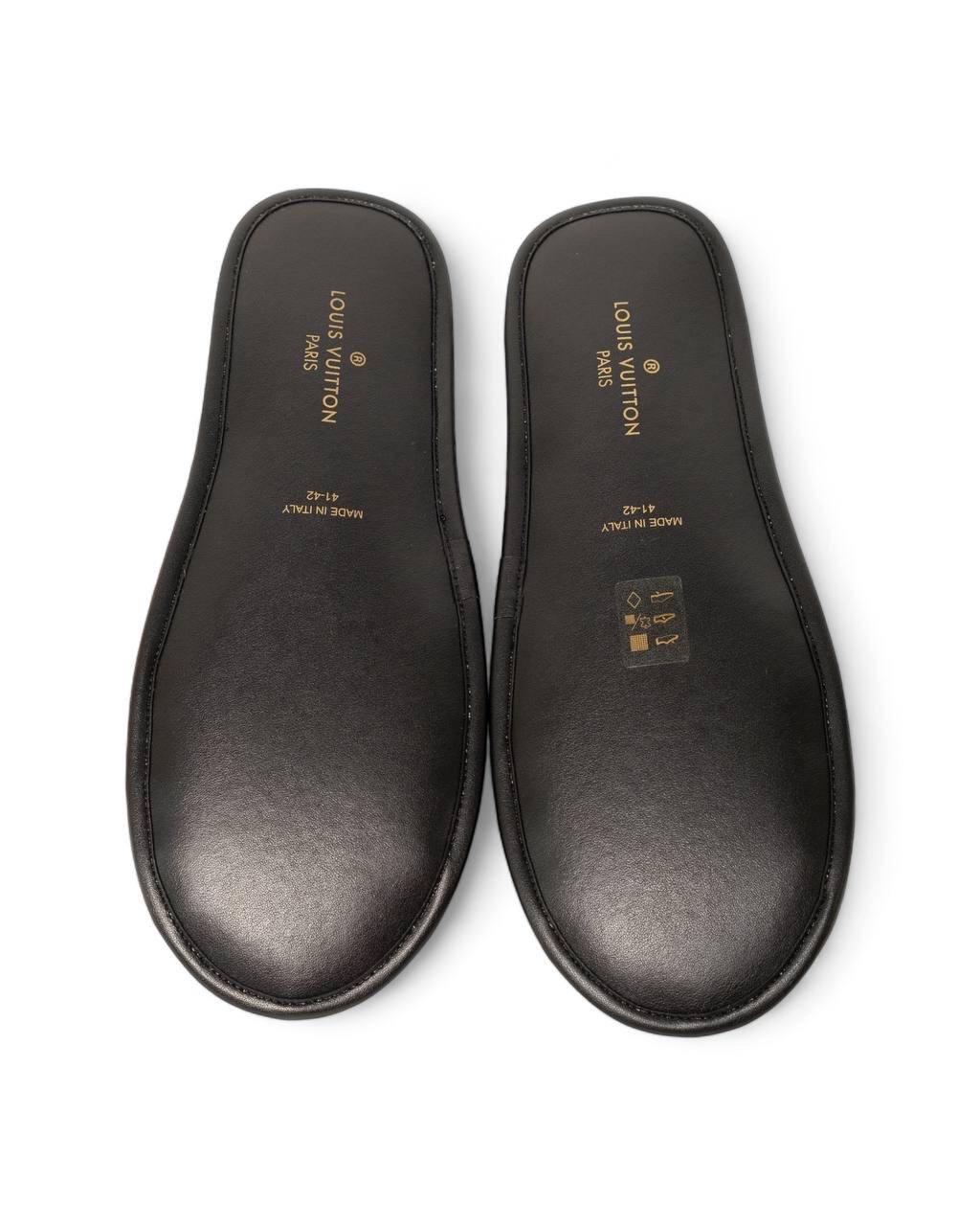 Ciabatta Louis Vuitton Suite Pelliccia Monograma en venta 4