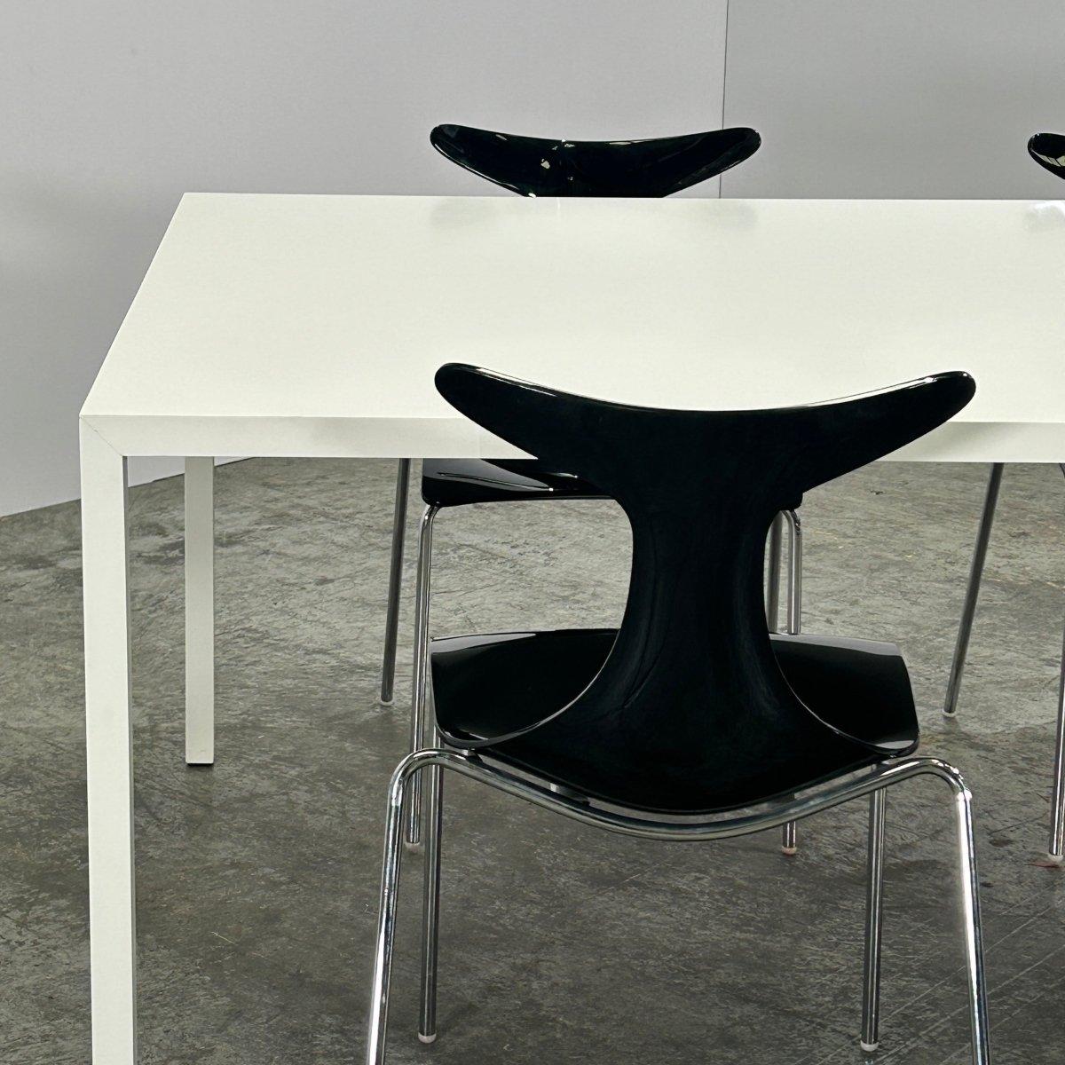 Chaises de salle à manger Ciacci Kreaty Delfy de Gino Carollo, ensemble de six pièces en vente 4