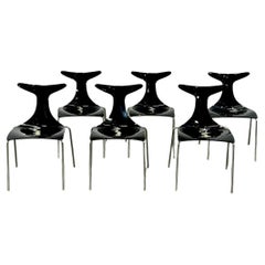 Ciacci Kreaty Delfy Dining Chairs by Gino Carollo, Set of Six