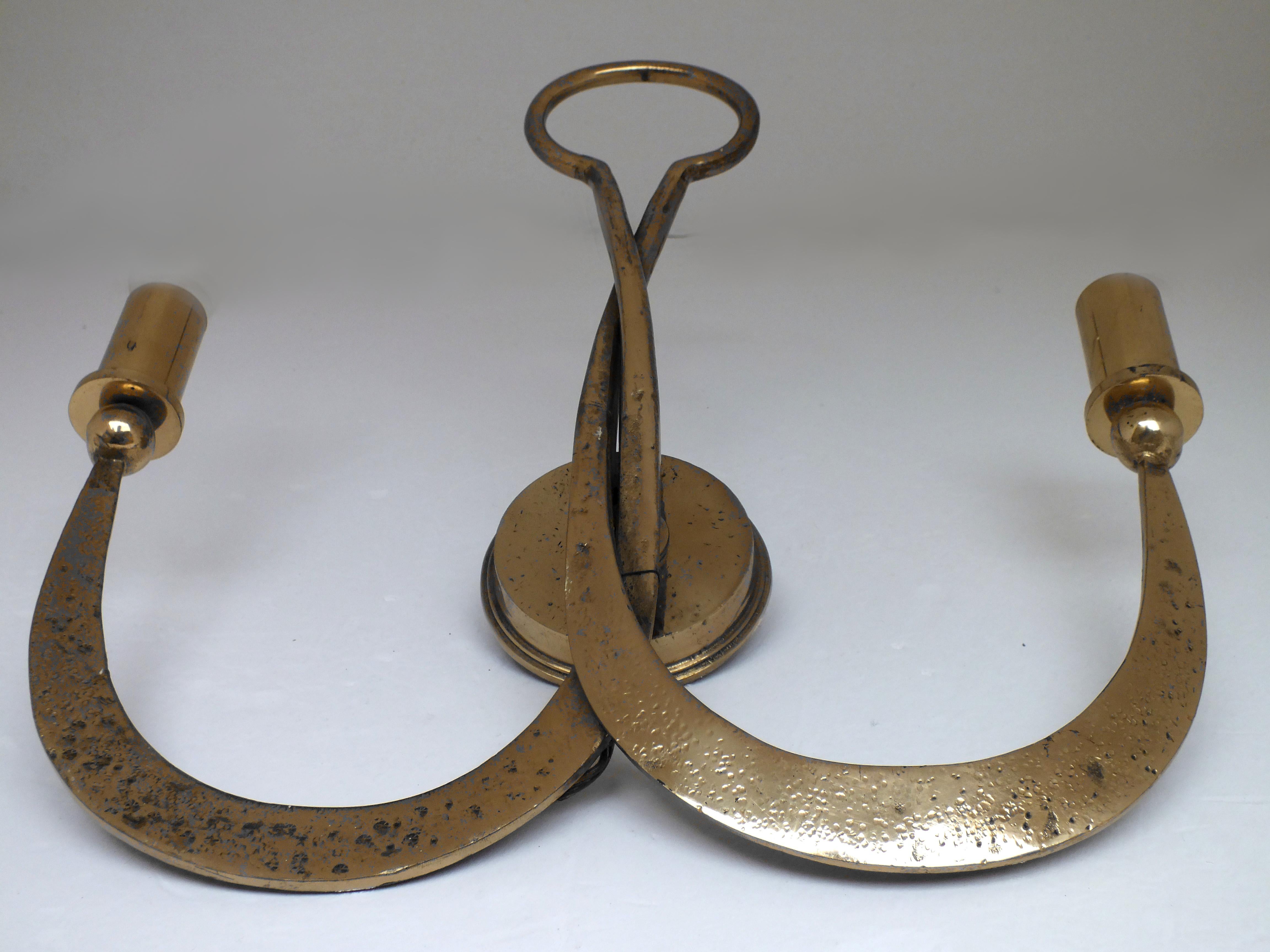 Atelier Ciani Florencia Italia prod. años 80' medieval elegante aplique bronce en venta 8