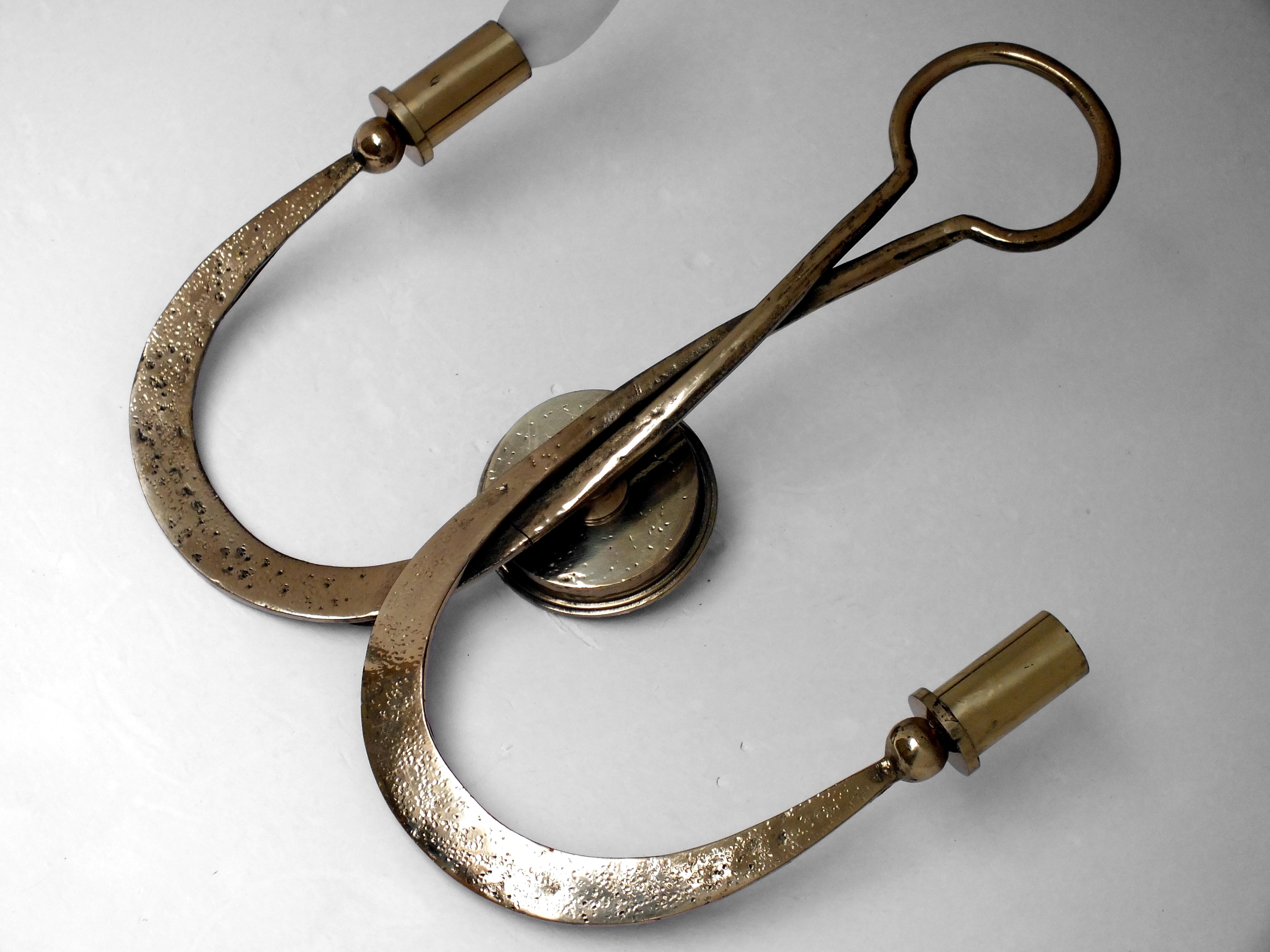 Atelier Ciani Florencia Italia prod. años 80' medieval elegante aplique bronce Medieval en venta