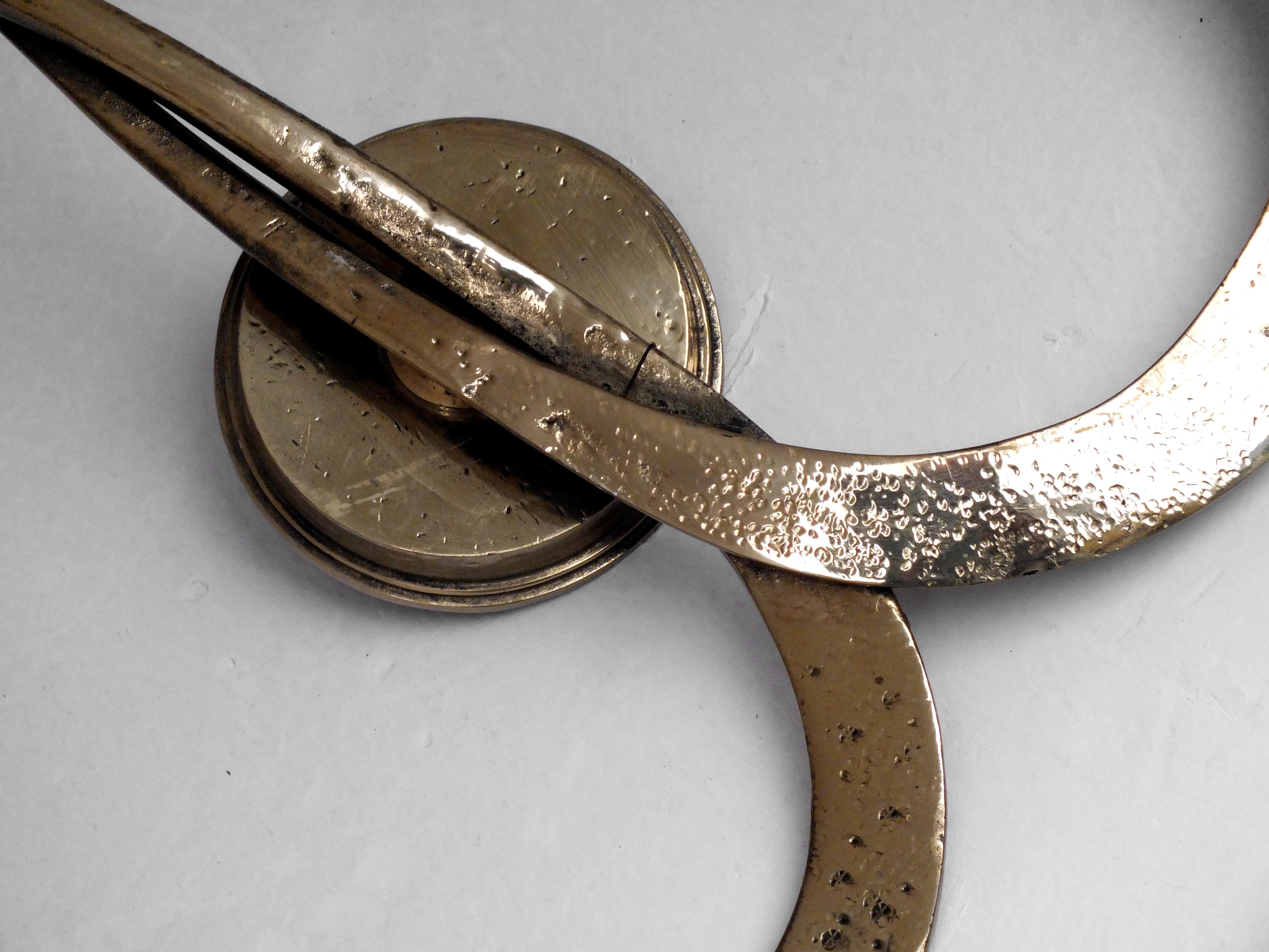 Atelier Ciani Florencia Italia prod. años 80' medieval elegante aplique bronce Italiano en venta