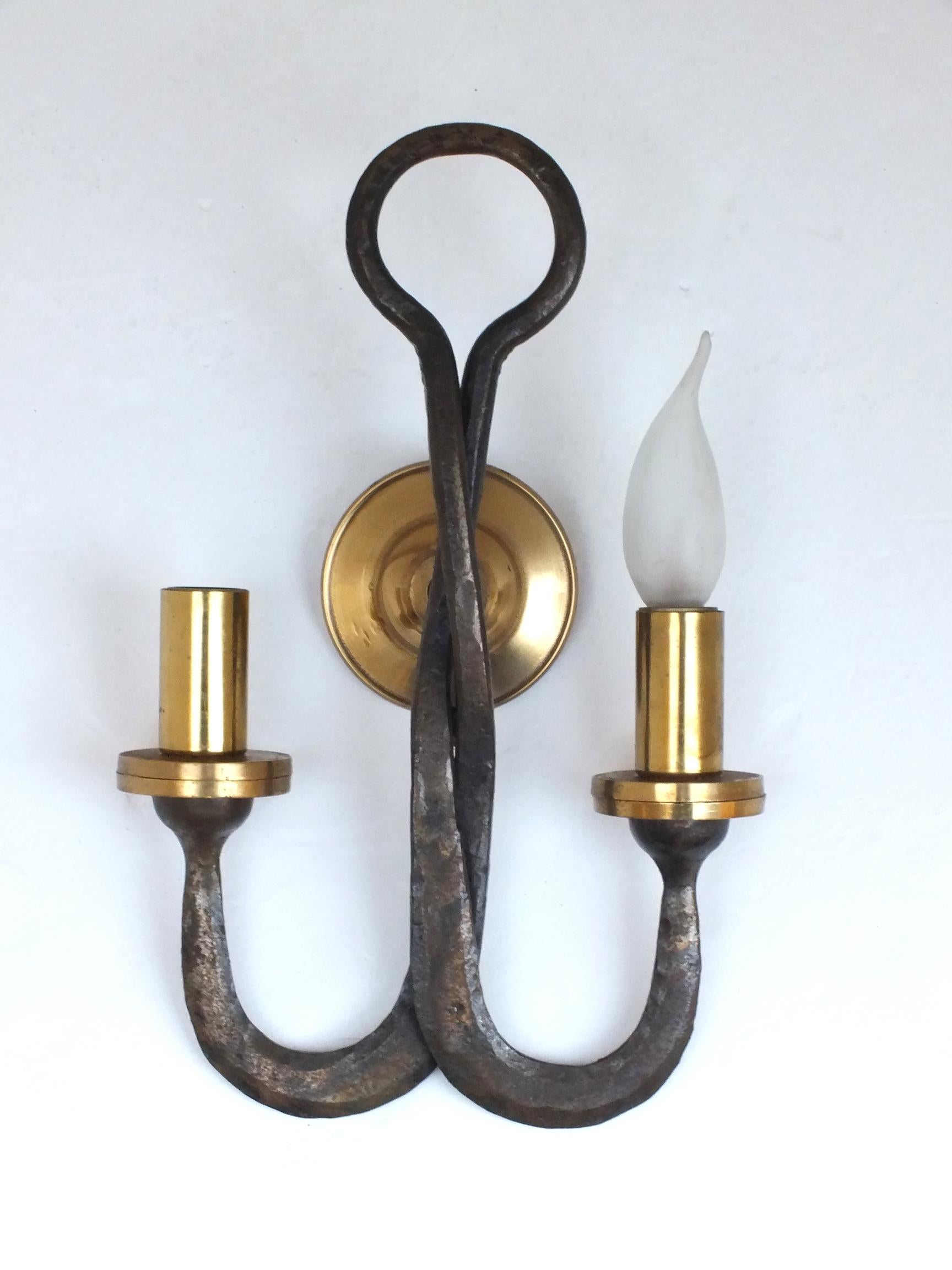 Atelier Ciani Florencia Italia diseño prod. años 80' medieval  elegante aplique de pared en venta 5