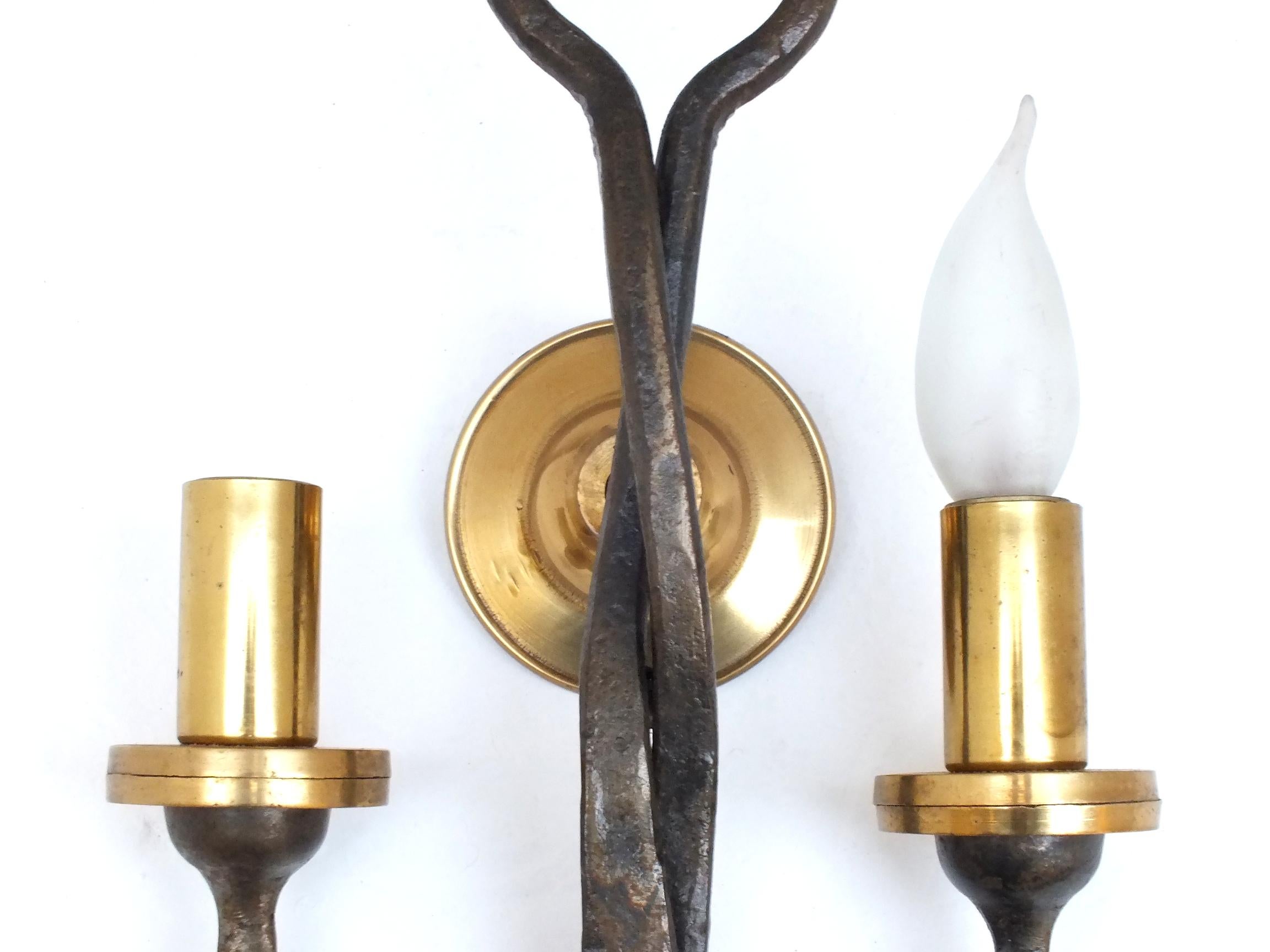 Atelier Ciani Florencia Italia diseño prod. años 80' medieval  elegante aplique de pared en venta 1