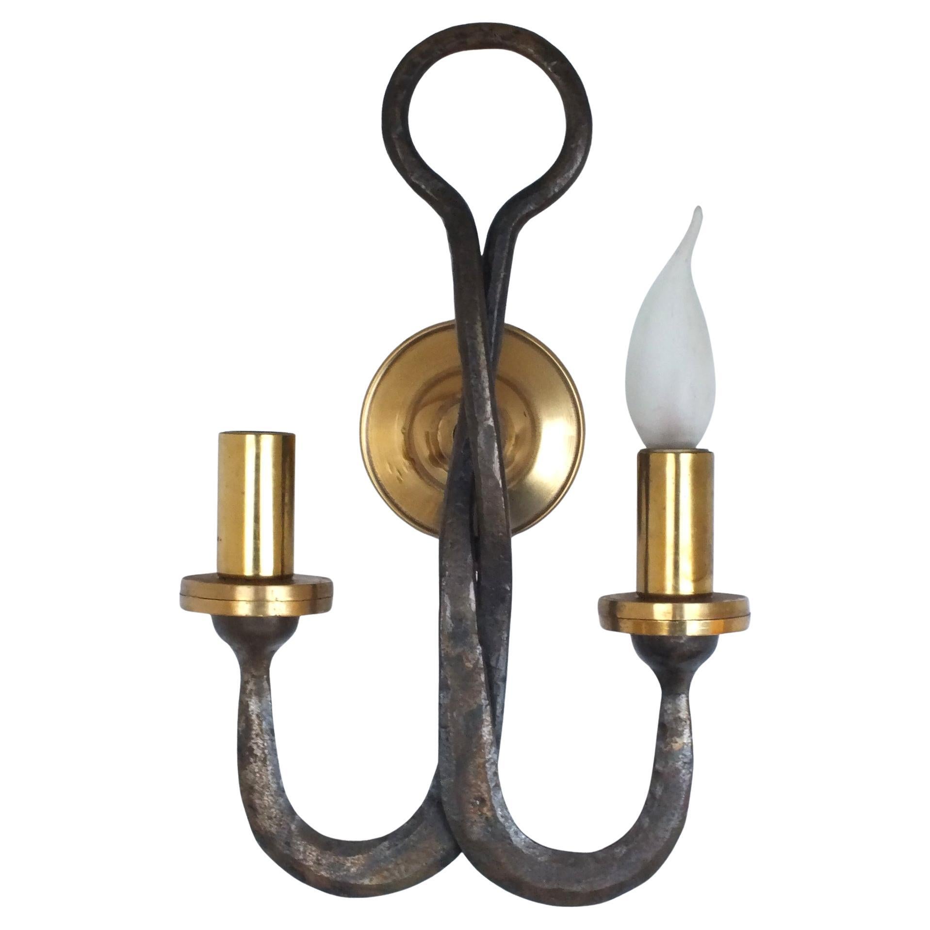 Atelier Ciani Florence Italy design prod. years 80' medieval  stylish wall lamp