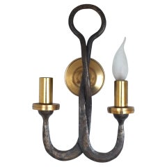 Atelier Ciani Florence Italy design prod. years 80' medieval  stylish wall lamp