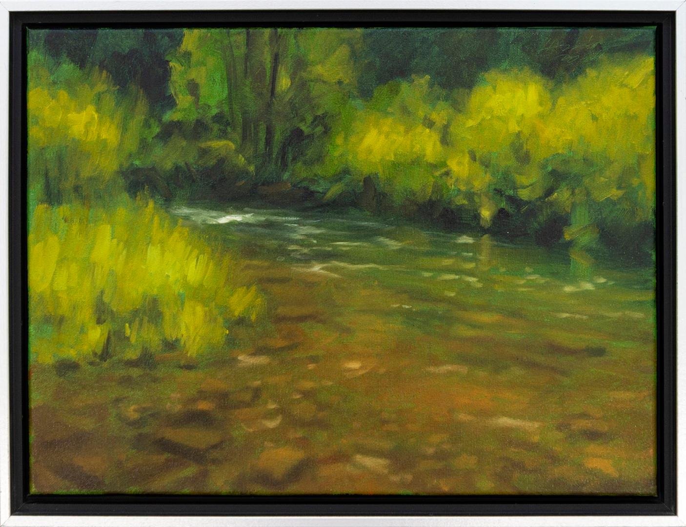 Landscape Painting Ciba Karisik - Echos sur l'eau
