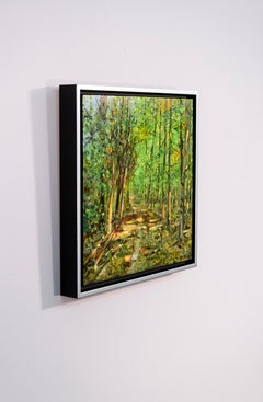 Road Less Taken - contemporary, realism, tree, landscape, oil on board