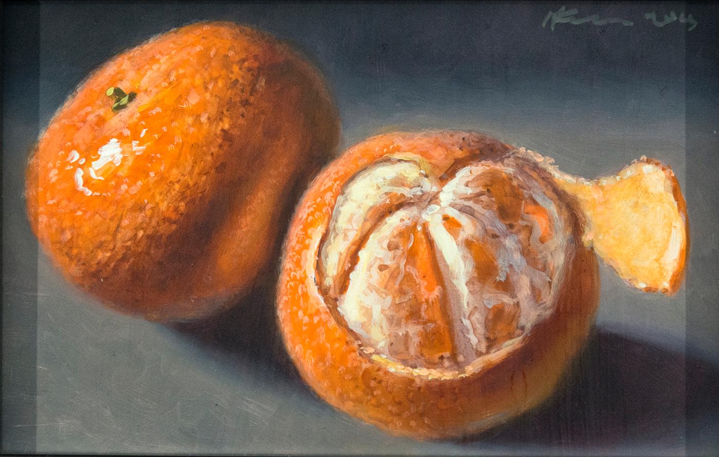 Tangerines - Painting by Ciba Karisik