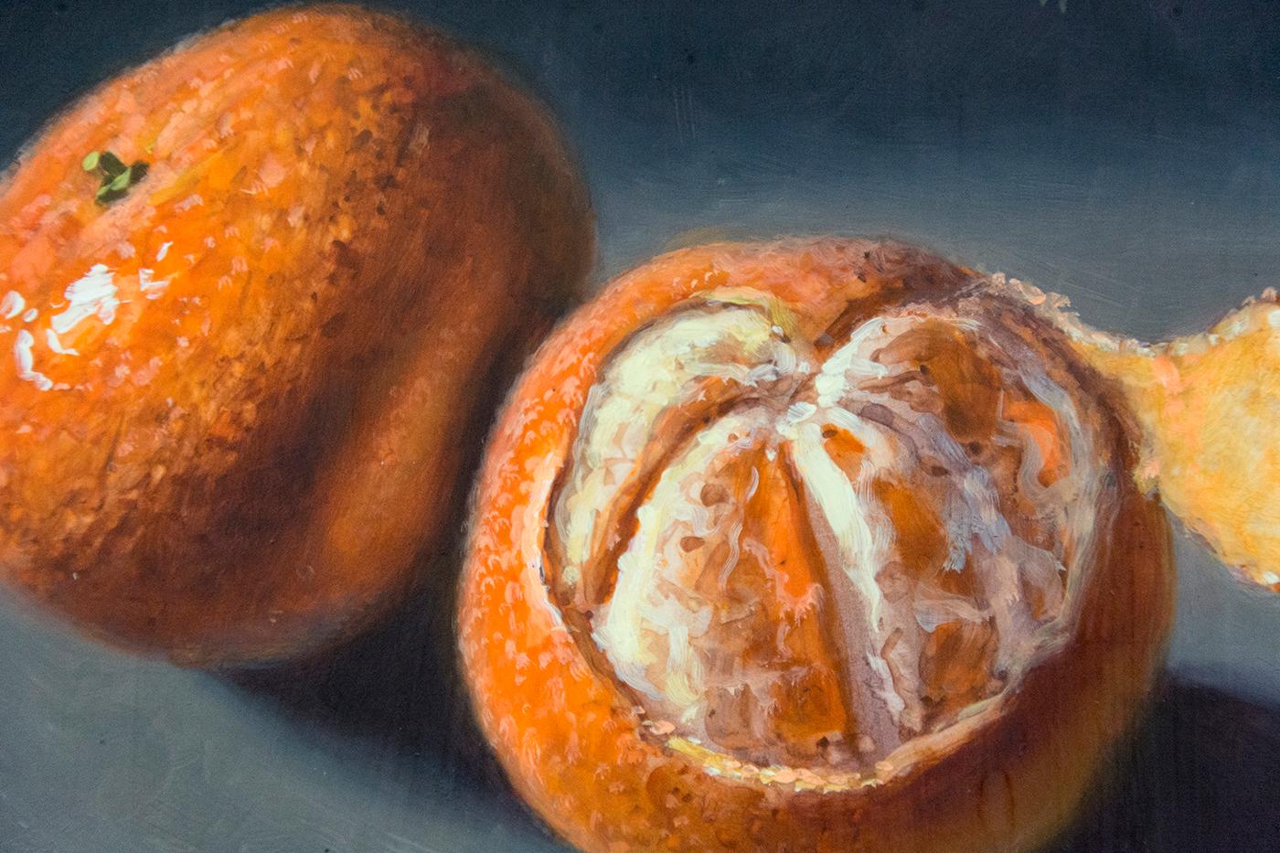 Tangerines - Realist Painting by Ciba Karisik