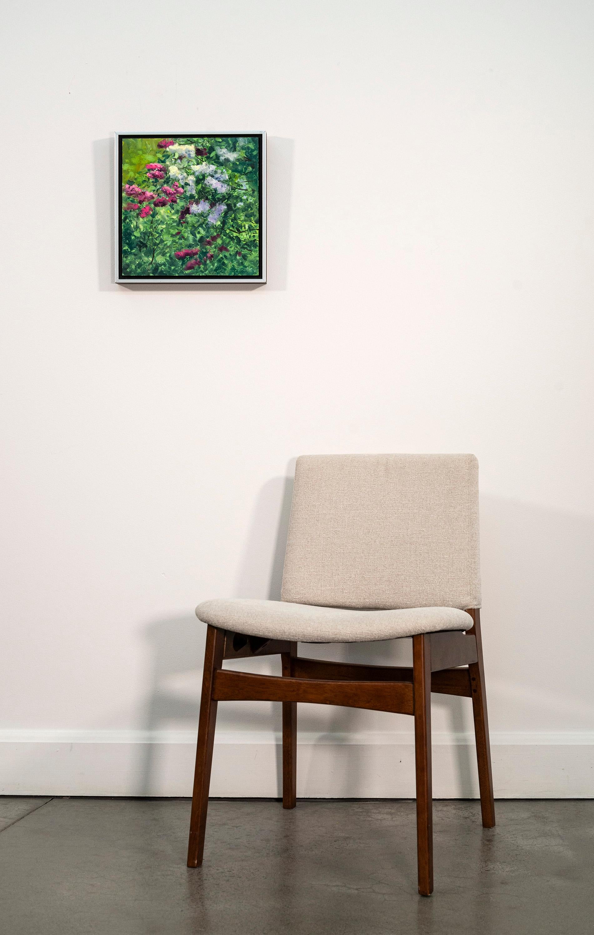 Este óleo sobre tabla, contemporáneo, realista, floral, paisaje, es de Ciba Karisik

Colores frescos, brillantes y suaves saludan al ojo del espectador en este encantador paisaje de Ciba Karisik. Conocido por su obra de gran realismo, este primer