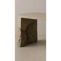 Cicatriz Unique Dining Table in Granite & Steel by Andres Monnier