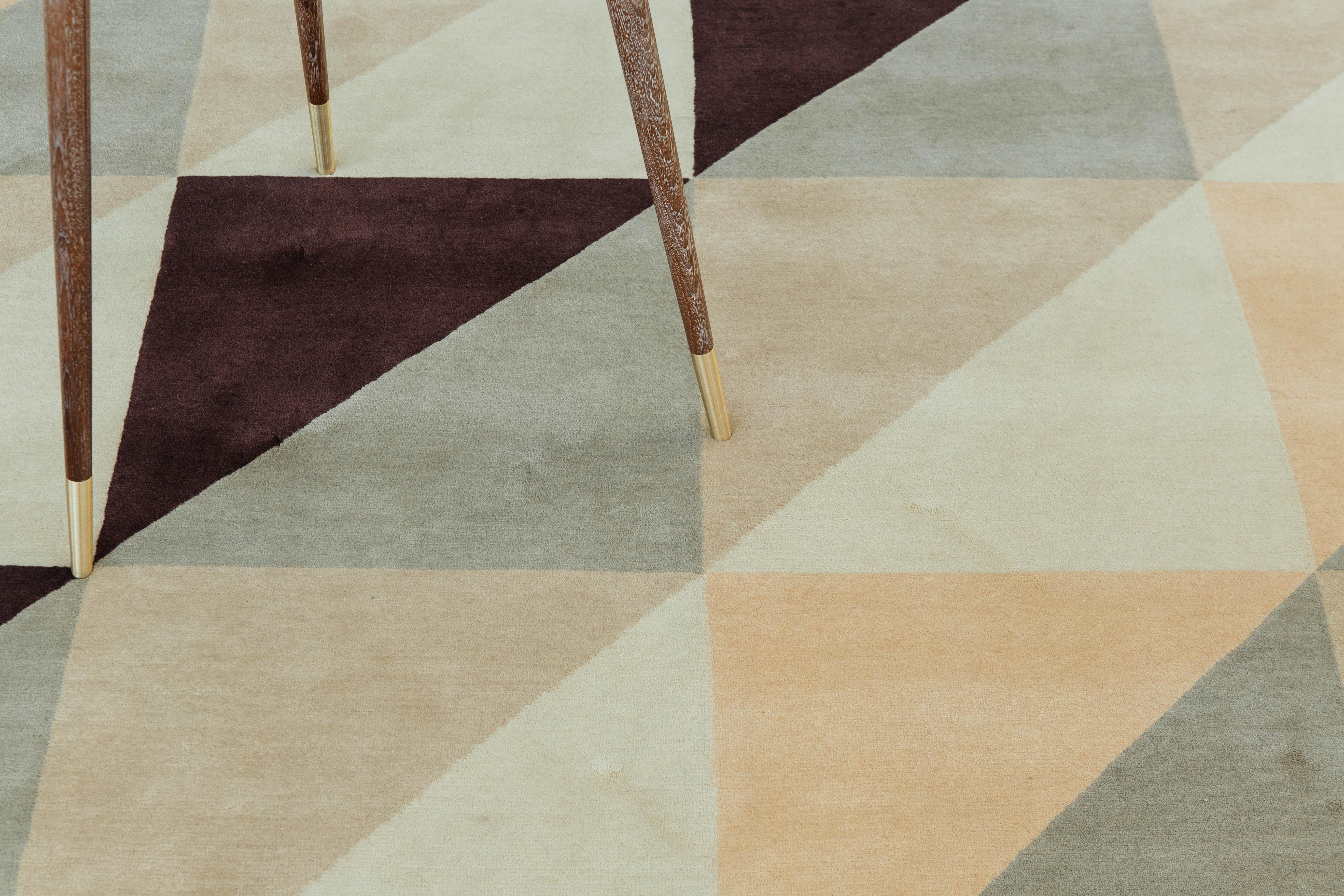 Modern Cicchetti Rug by FORM Design Studio, Baci Collection from Mehraban For Sale