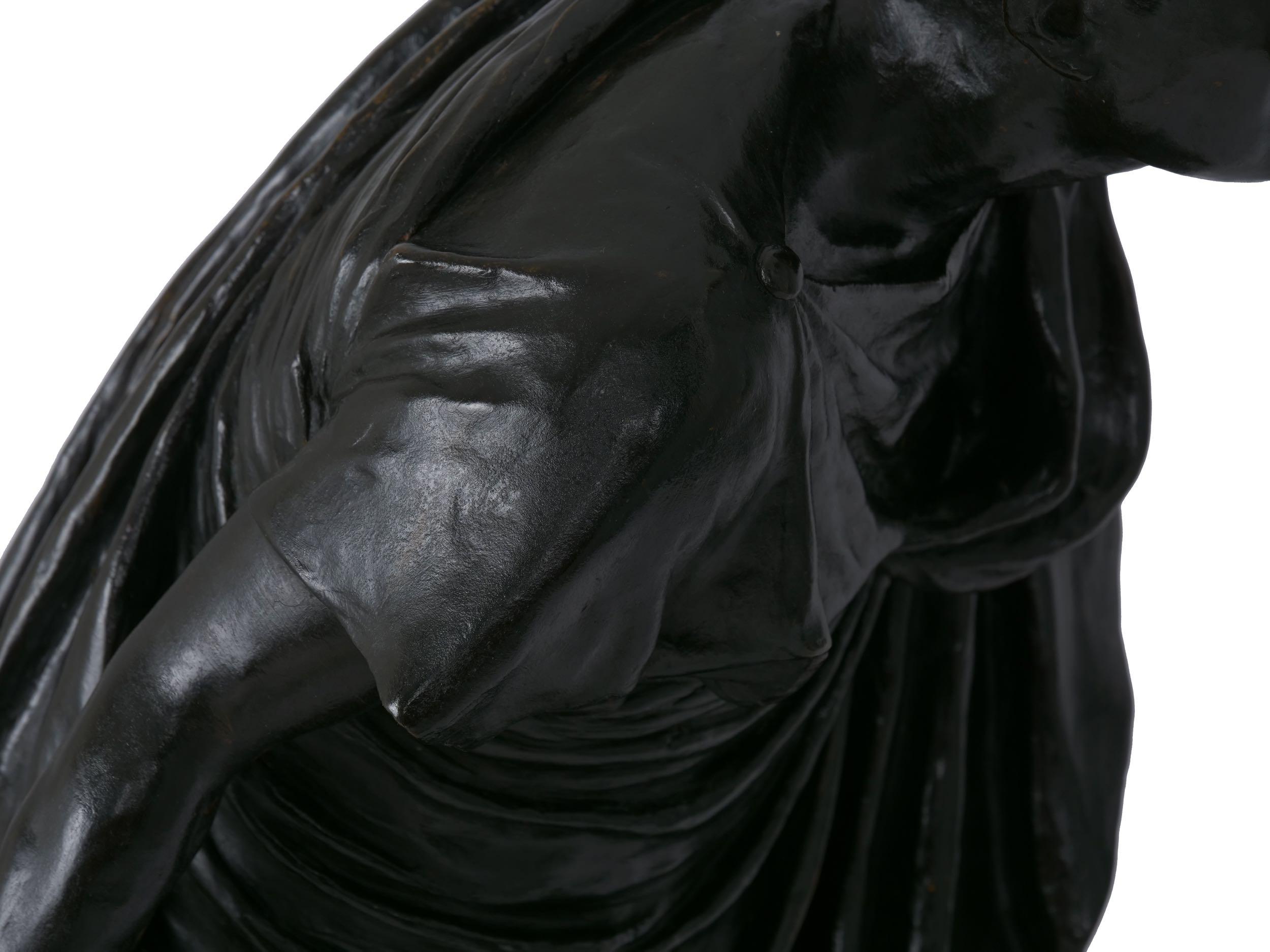 “Cicero’s Accusation of Catilina” Italian Bronze Sculpture by Vincenzo Alfano 10