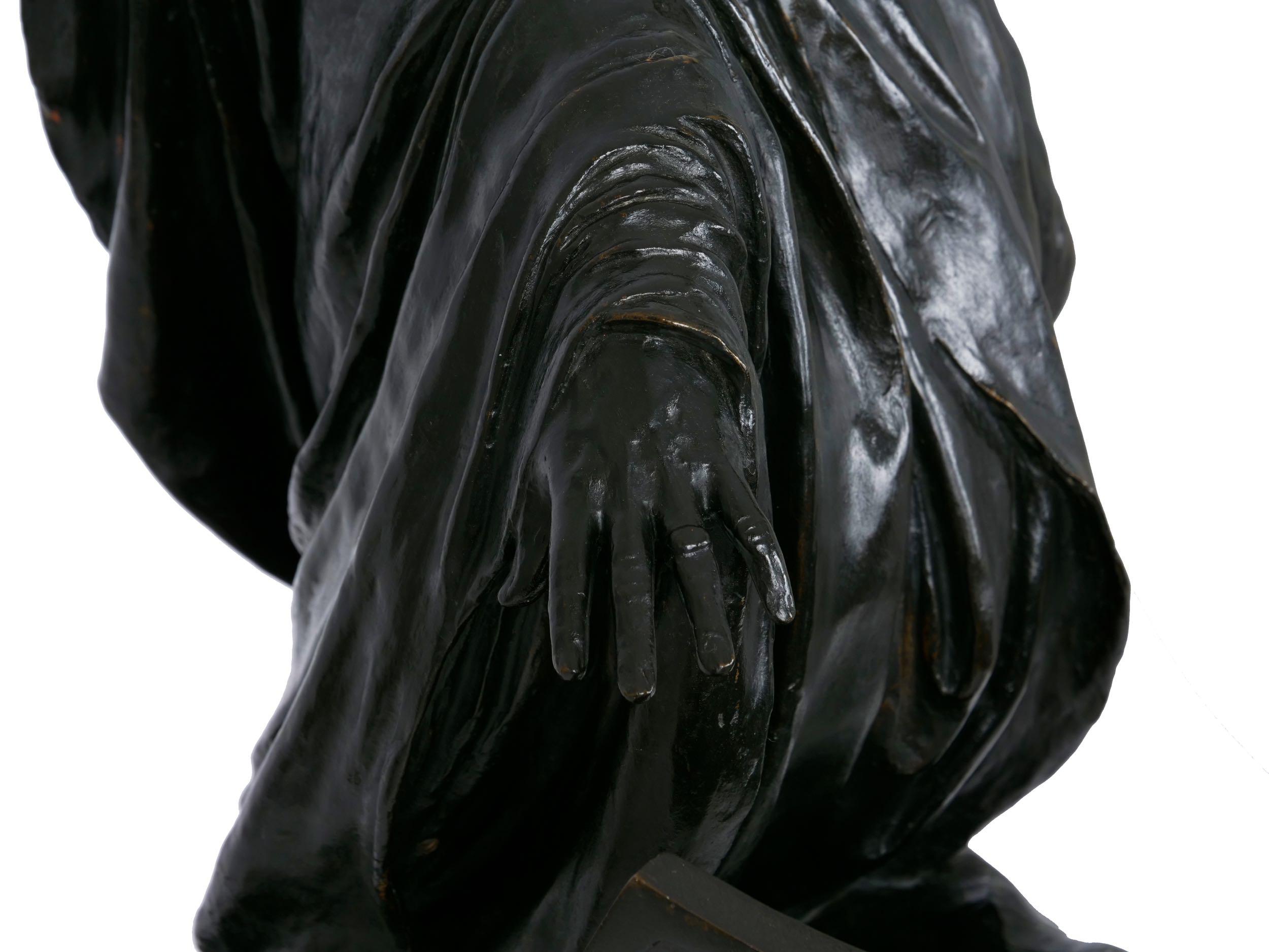 “Cicero’s Accusation of Catilina” Italian Bronze Sculpture by Vincenzo Alfano 16