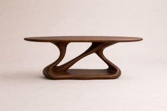 Cicla Table de salle à manger unique en bois de chêne massif par Andre Monnier