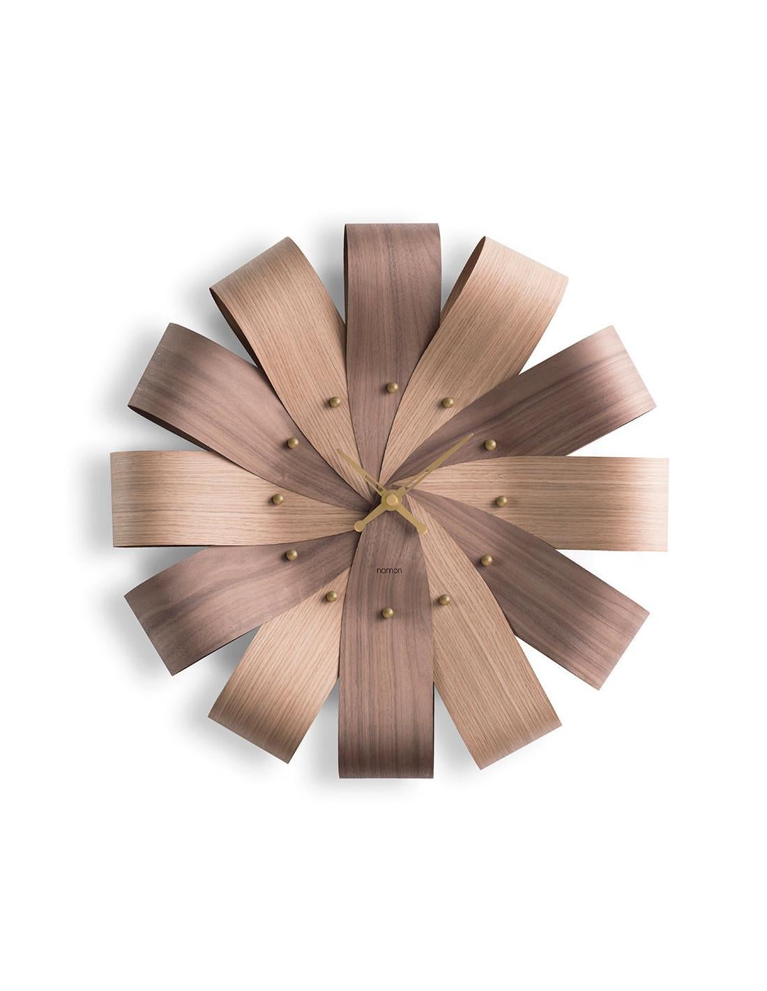 Modern Ciclo Gold Wall Clock For Sale