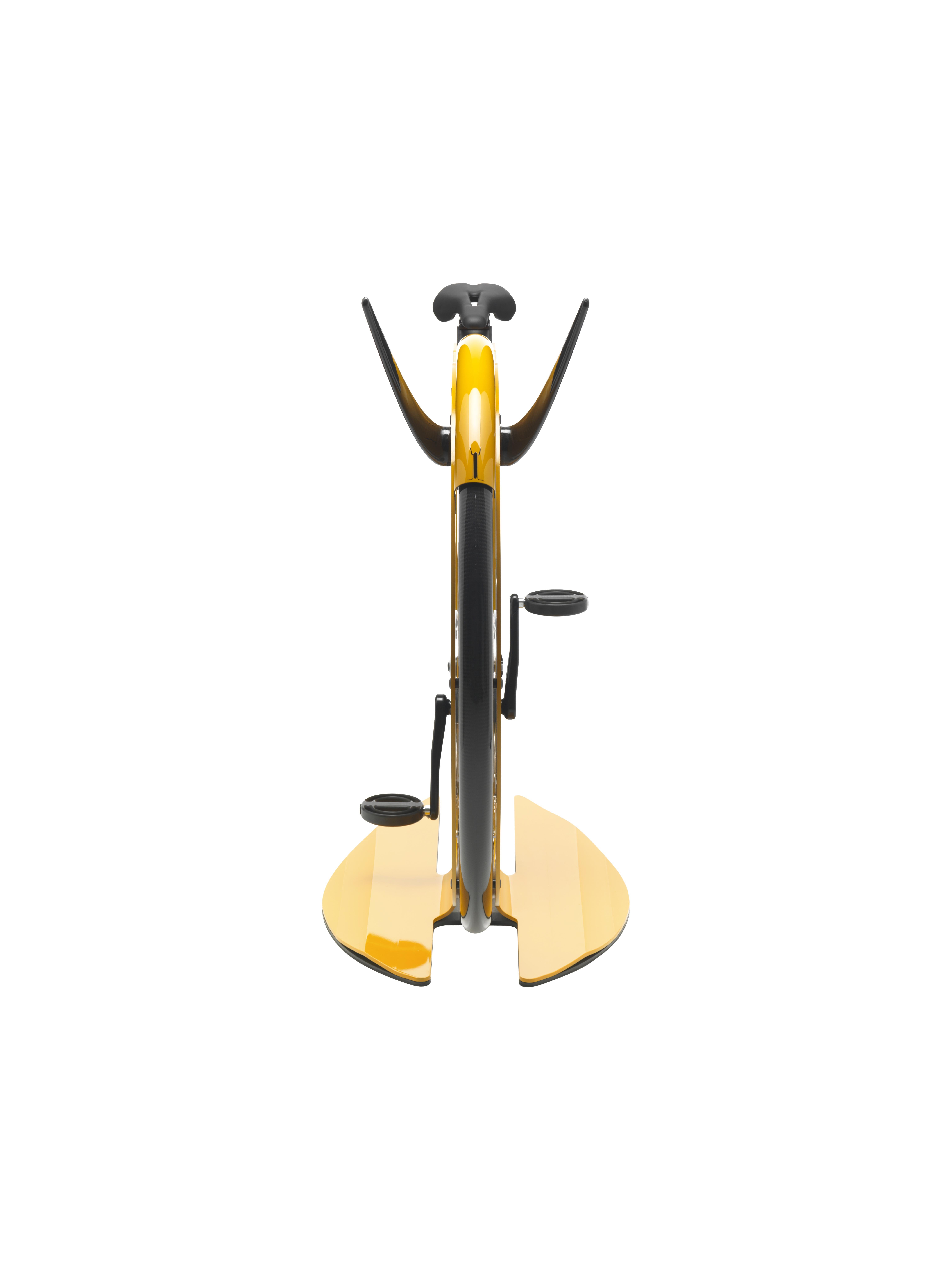 Ciclotte-Fahrrad aus gelbem Stahl von Luca Schieppati im Angebot 2