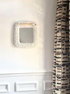 Miroir en céramique contemporaine française « Cicogne » de Renzo Maar