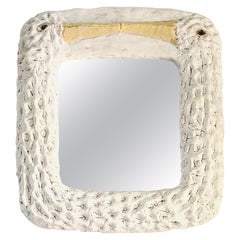 Miroir en céramique contemporaine française « Cicogne » de Renzo Maar