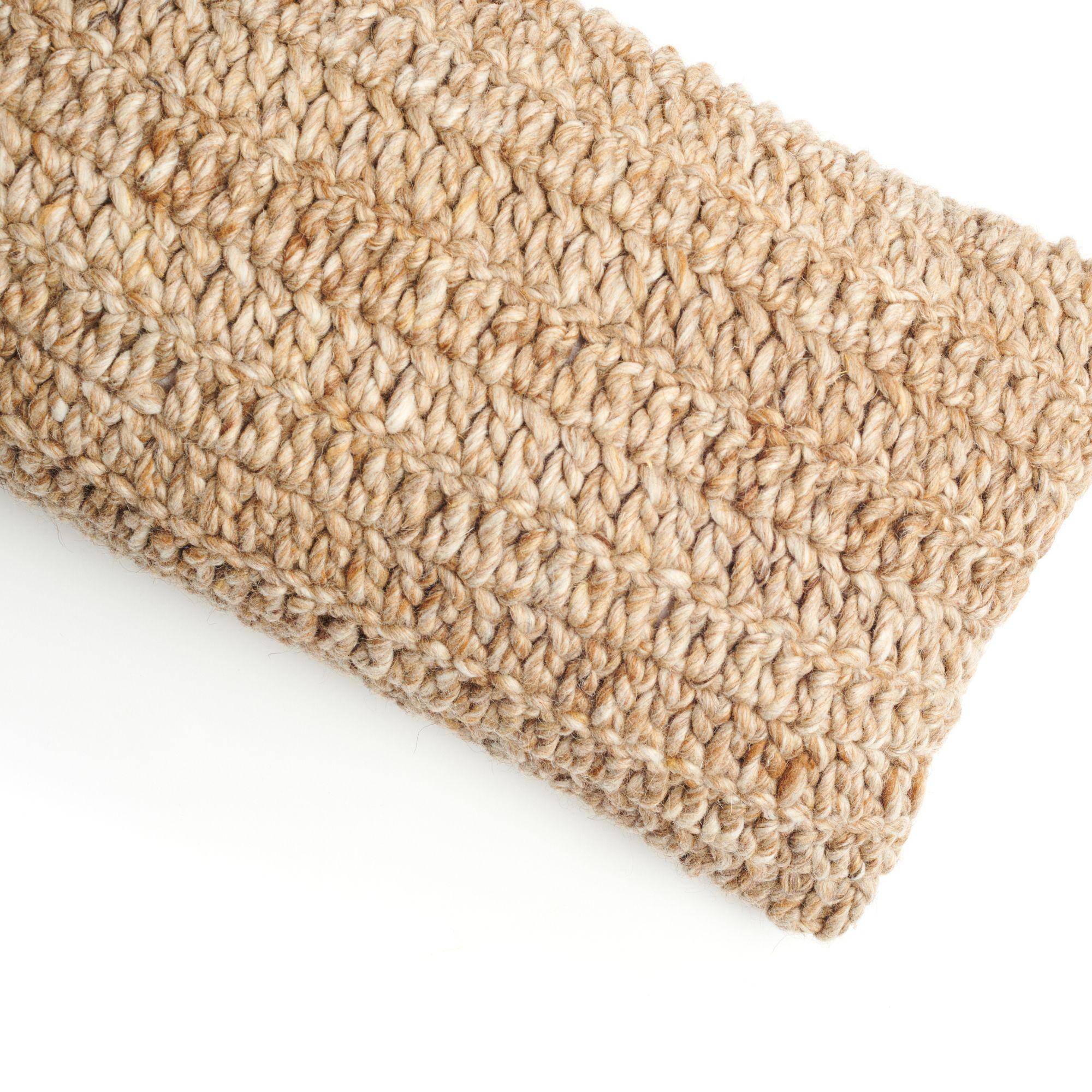 Cider Brown Large Soft Textured Lumber Pillow In Pleasing Warm Neutral Hues For Sale 1