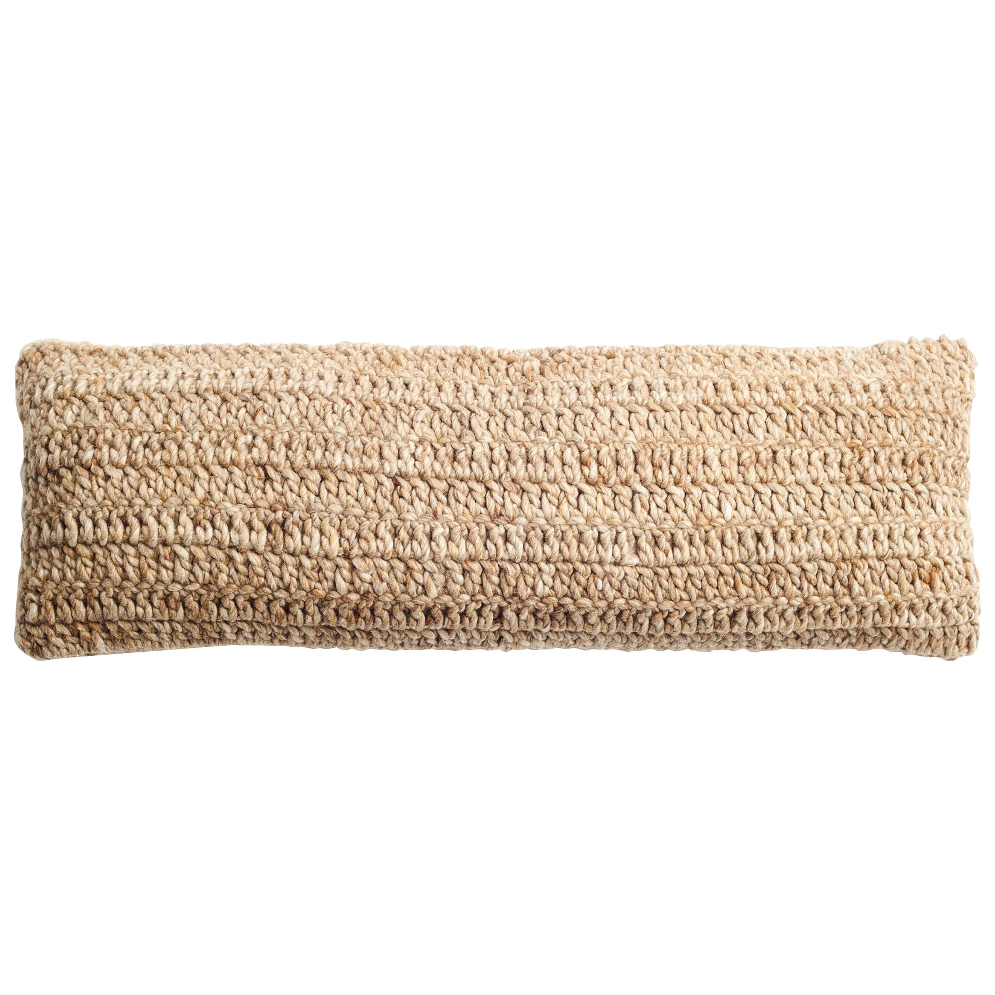 Cider Brown Large Soft Textured Lumber Pillow In Pleasing Warm Neutral Hues