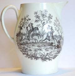 Cider Jug, Armorial Print Ancient Order of the Bucks 'Oddfellows' Wedgwood