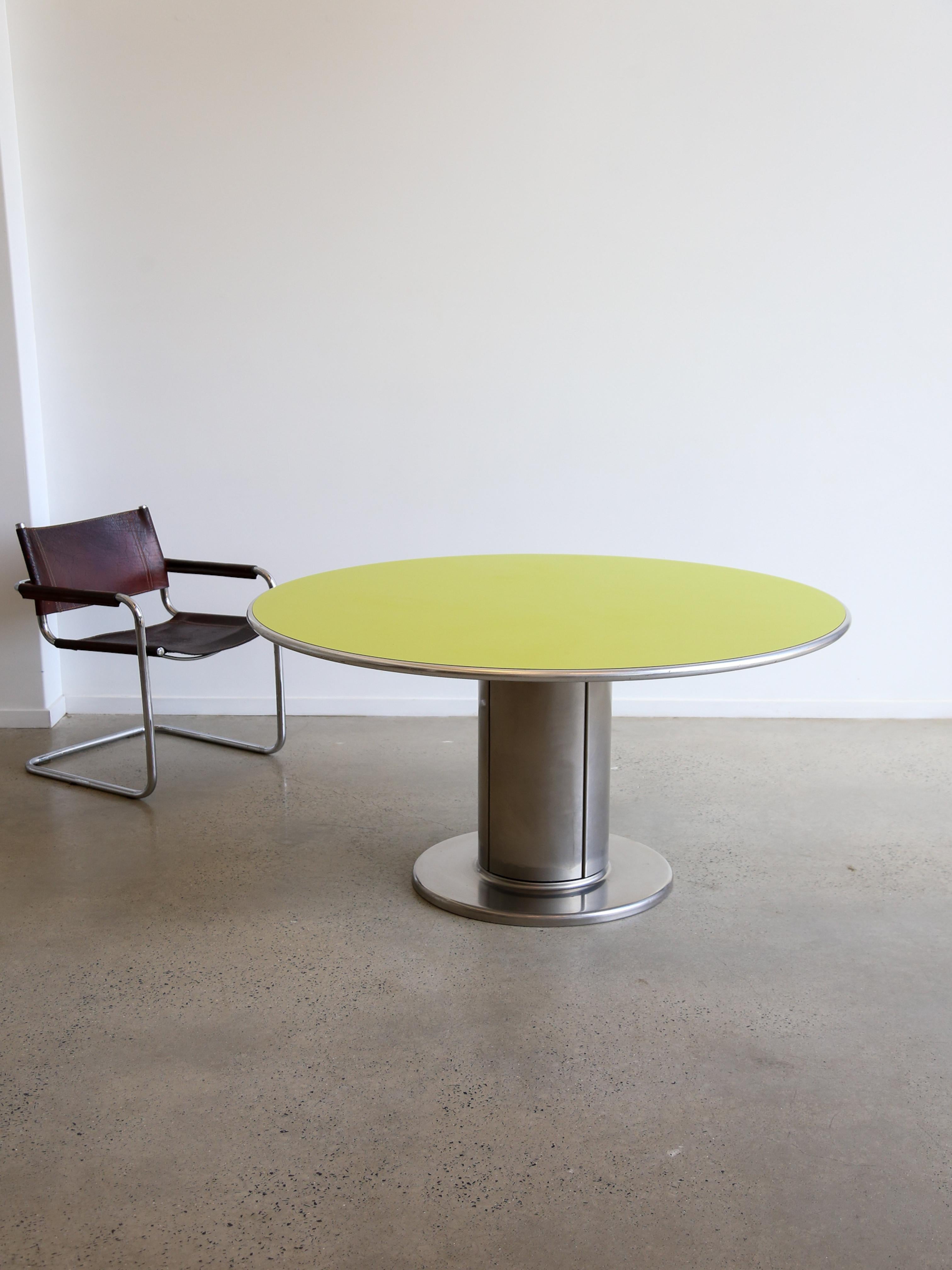 Aluminum “Cidonio” Dining Table by Antonia Astori for Cidue, Italy 1960