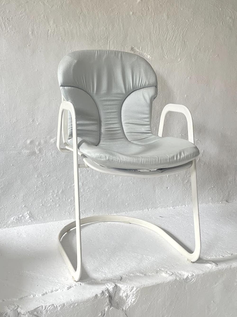 italien Fauteuil de salle à manger Cidue par Willy Rizzo Italie 1970 en vente