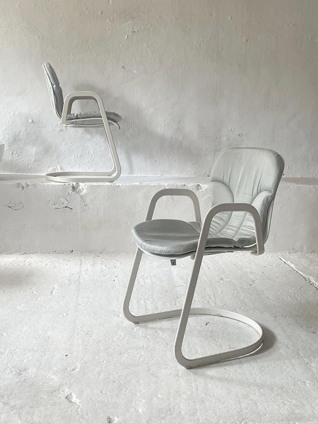 Fauteuil de salle à manger Cidue par Willy Rizzo Italie 1970 Bon état - En vente à Debrecen, HU