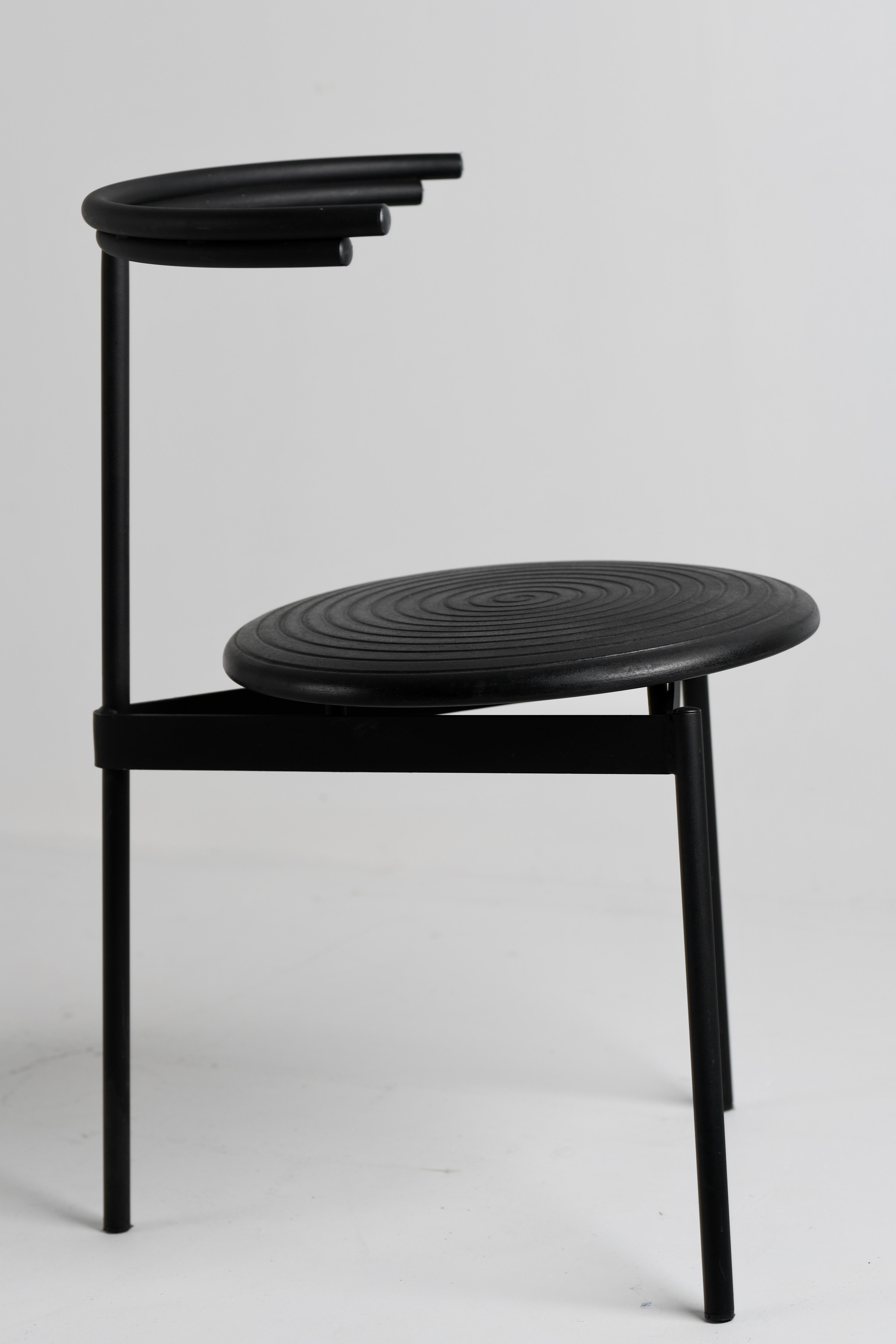 Cidue Memphis 3-Legged Side Chair Italian Made For Sale 4