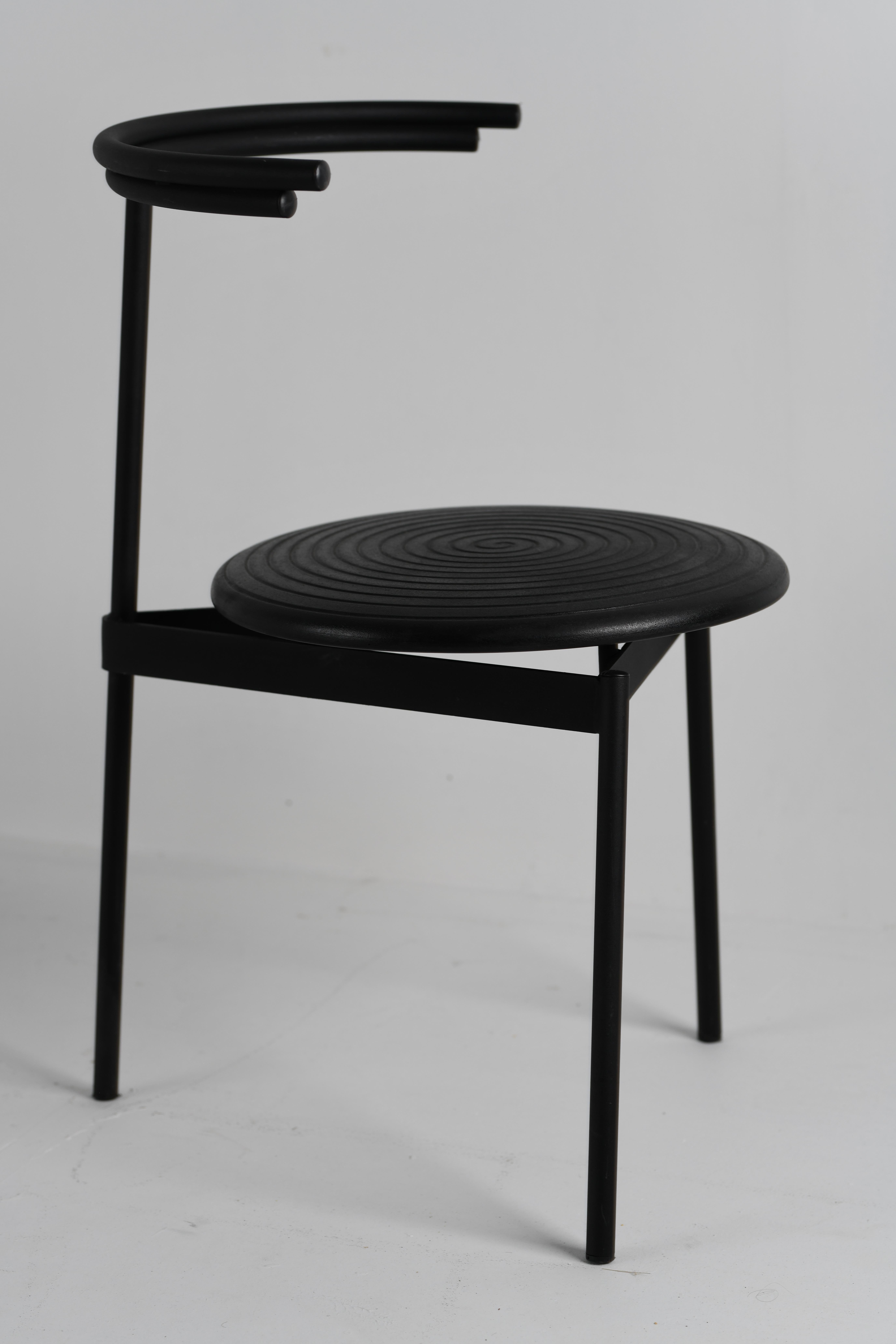 Cidue Memphis 3-Legged Side Chair Italian Made For Sale 1