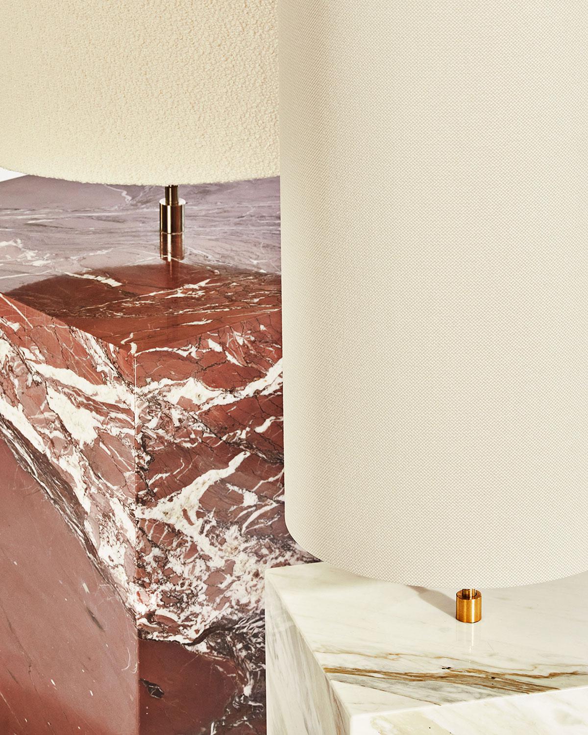 Contemporary Cielo Marble & Brass Coexist Table Lamp 'Large' by Slash Objects - Floor Sample For Sale