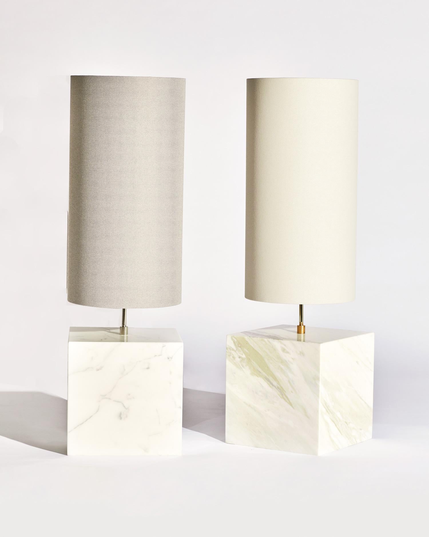 Cielo Marble & Brass Coexist Table Lamp 'Large' by Slash Objects - Floor Sample For Sale 1