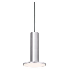 Lampada a sospensione Cielo in alluminio satinato e grigio di Pablo Designs