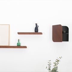 Cielo Wall Shelf, Small Walnut
