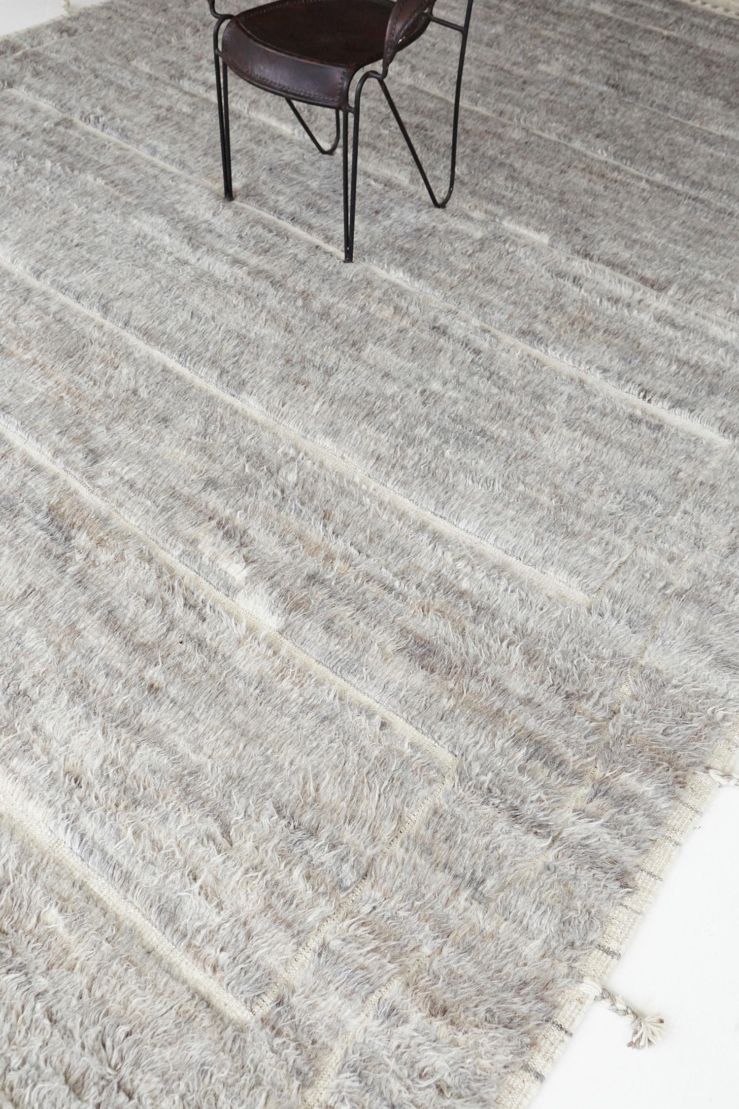 Cierzo is a signature collection of California. Handwoven luxurious wool rug, made of timeless design elements and neutral tones. Haute Bohemian collection: designed in Los Angeles named for the winds knitting together seasons, trees, dwellers of
